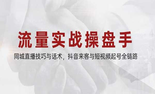 （三网2983期）流量实战操盘手