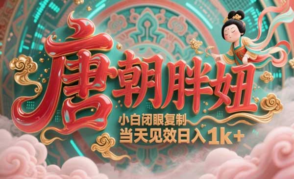 (三网3024期)AI唐朝胖妞变现