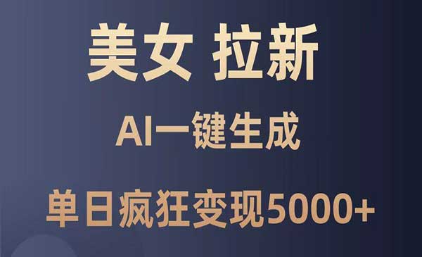 （三网3033期）AI美女暴力拉新
