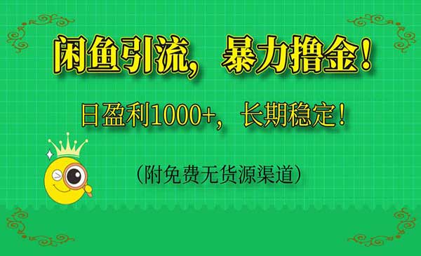（三网3105期）闲鱼暴力引流撸金