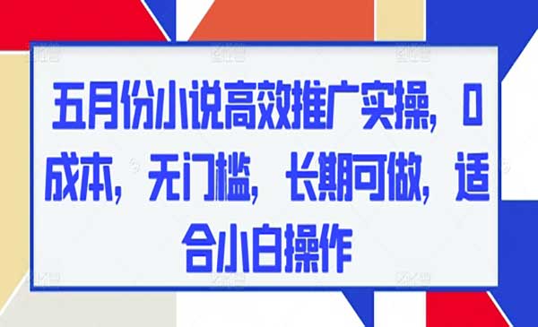 （三网3111期）小说高效推广