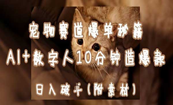 （三网3214期）宠物赛道爆单秘籍