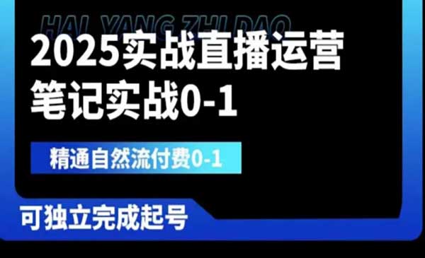 (三网3325期)2025实战直播运营
