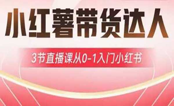 （三网3486期）小红薯达人带货