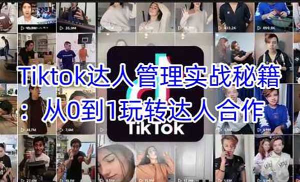 （三网3663期）Tiktok达人管理实战