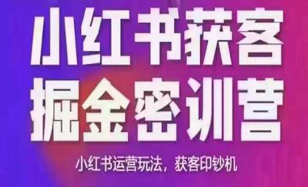 （三网3802期）小红书获客印钞机