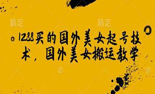 （三网3838期）国外美女搬运起号
