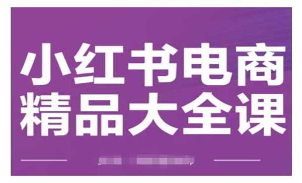 （三网3933期）小红书电商精品大全