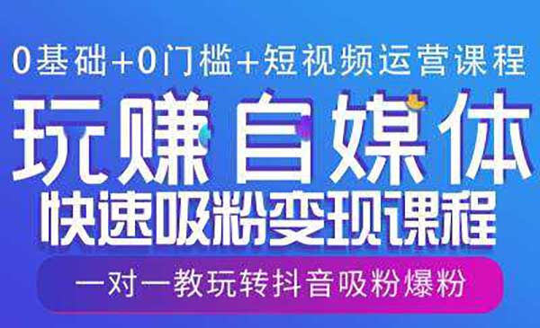 （三网4100期）自媒体快速吸粉变现