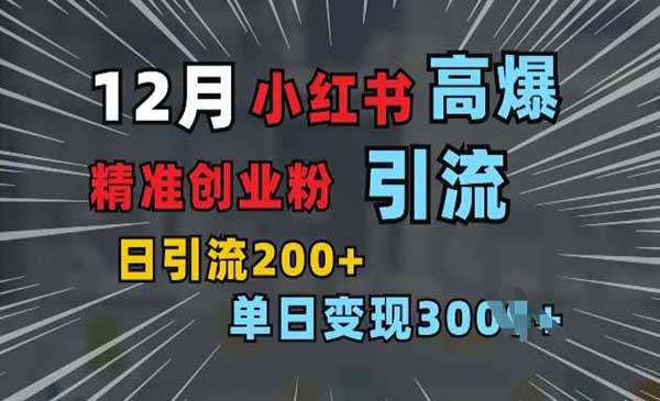 （三网4217期）小红书图片引爆创业粉