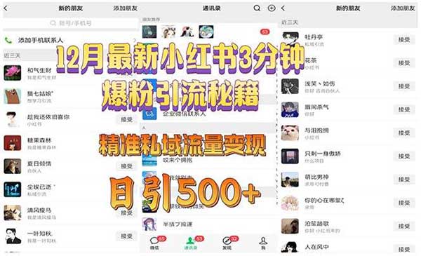 （三网4294期）小红书精准爆粉秘籍