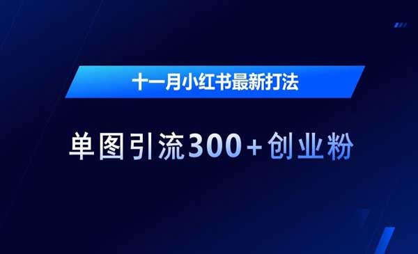 （三网4543期）小红书单图引流