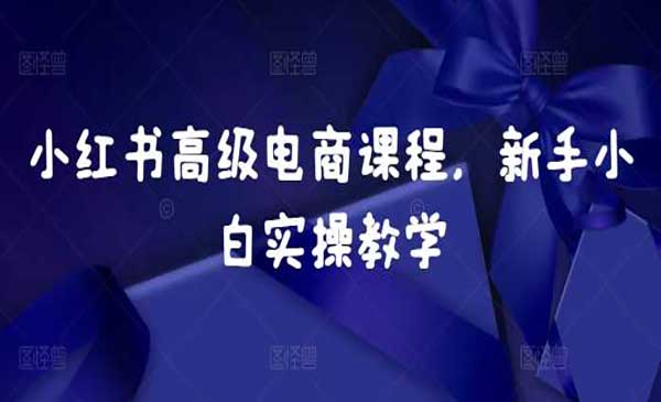 （三网4561期）小红书高级电商课程