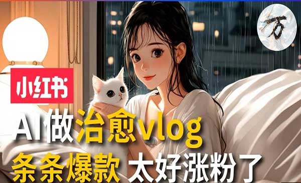 （三网4688期）AI治愈系VLOG视频