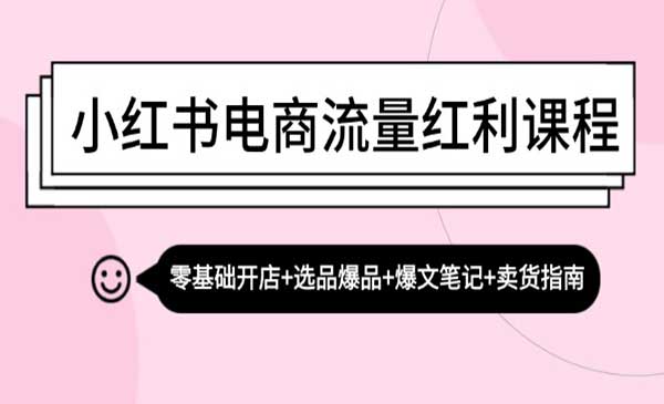 （三网4807期）小红书电商流量红利