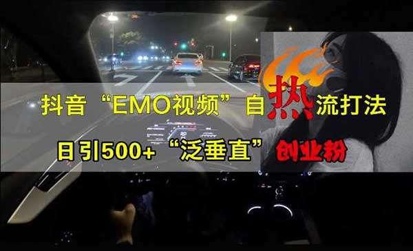 （三网4817期）抖音EMO视频自热打法