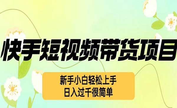 （三网4841期）快手短视频带货