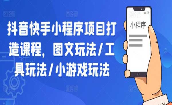（三网4946期）抖音快手小程序项目