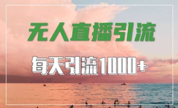 （三网5018期）无人直播超暴力引流法