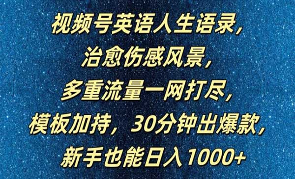 (三网5072期)视频号英语人生语录