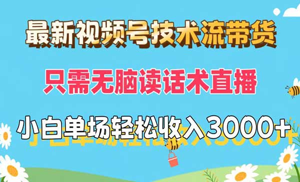 (三网5140期)视频号技术流带货
