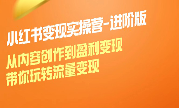 (三网5208期)小红书变现实操营